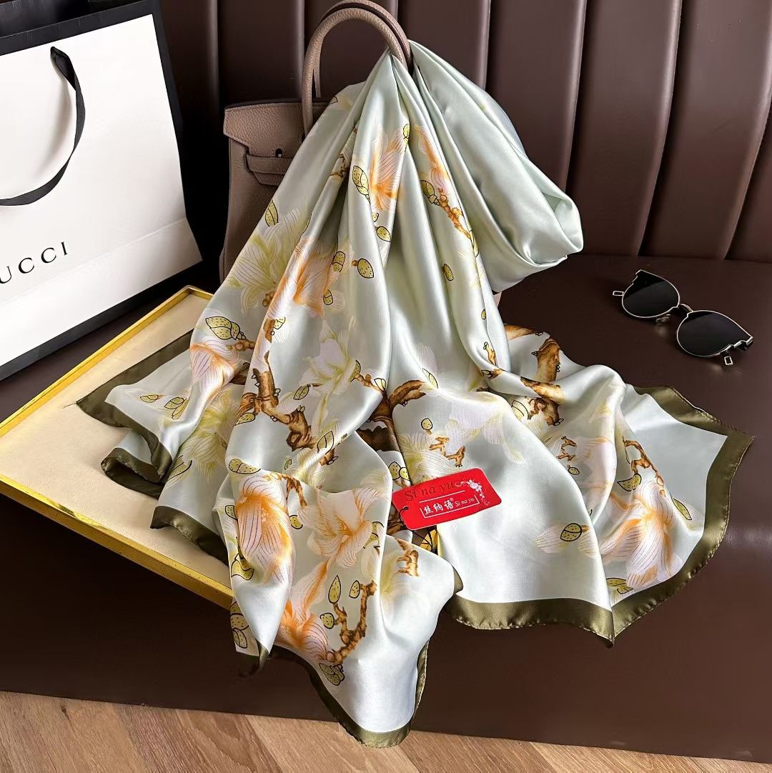 China Print Silk Blend Hijab 2