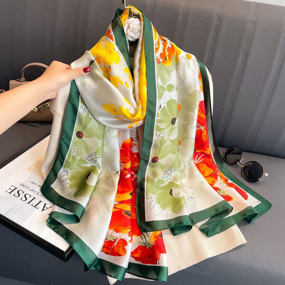 China Print Silk Blend Hijab 5