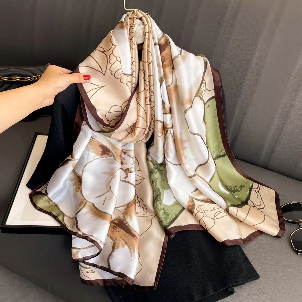 China Print Silk Blend Hijab 6
