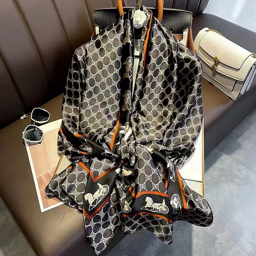 China Print Silk Blend Hijab 7