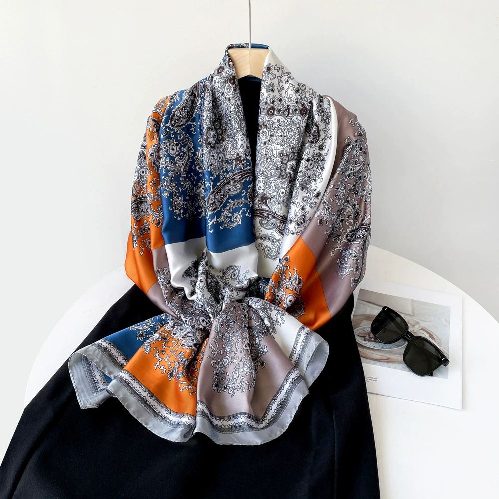 China Print Silk Blend Hijab 8