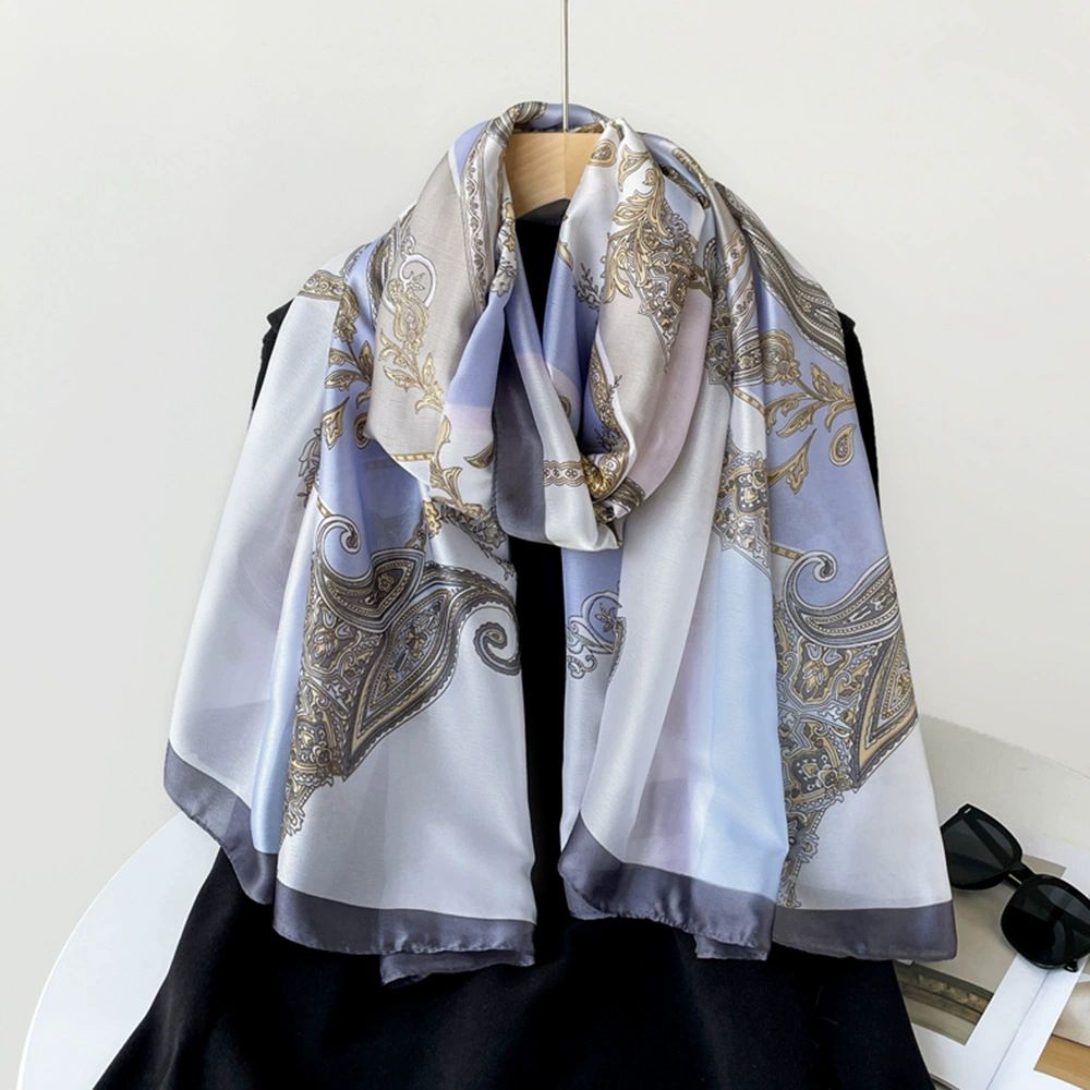 China Print Silk Blend Hijab 10